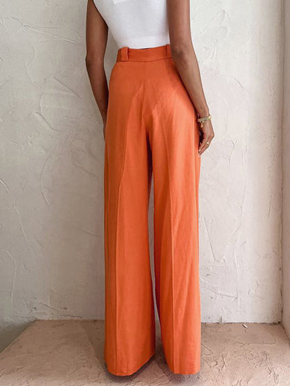 Pavellae | Relaxed Fit Wide-Leg Pants for Women Casual Style