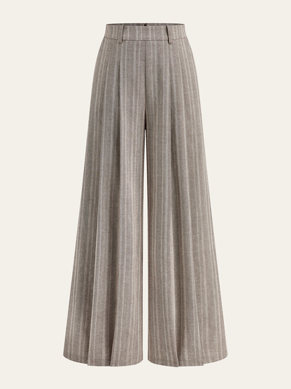 Olyrie | Women's Long Wide Leg High Waist Pants with Relaxed Style