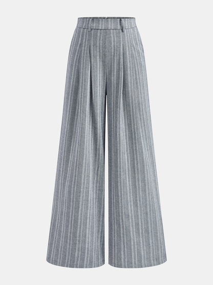 Olyrie | Women's Long Wide Leg High Waist Pants with Relaxed Style