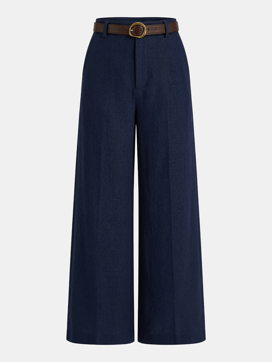 Harvella | Women's Wide-Leg High-Waist Pants with Elegant Fit