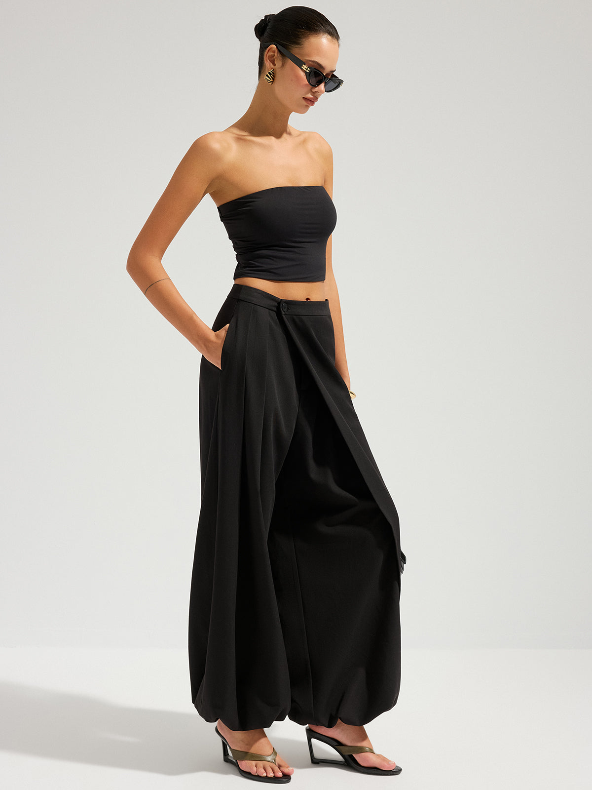 Lorvyn | Women's Casual High Waist Wide Leg Pants for Everyday Wear