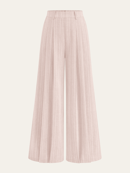 Olyrie | Women's Long Wide Leg High Waist Pants with Relaxed Style