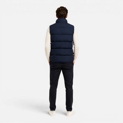 Men's Quilted Puffer Vest - Lightweight Insulated Zip Up