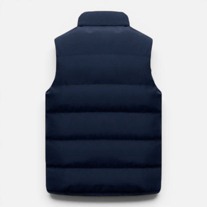 Men's Quilted Puffer Vest - Lightweight Insulated Zip Up
