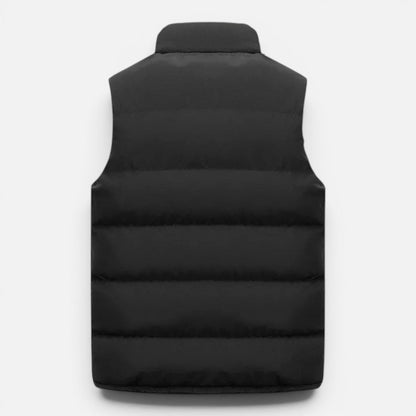 Men's Quilted Puffer Vest - Lightweight Insulated Zip Up