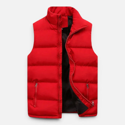 Men's Quilted Puffer Vest - Lightweight Insulated Zip Up