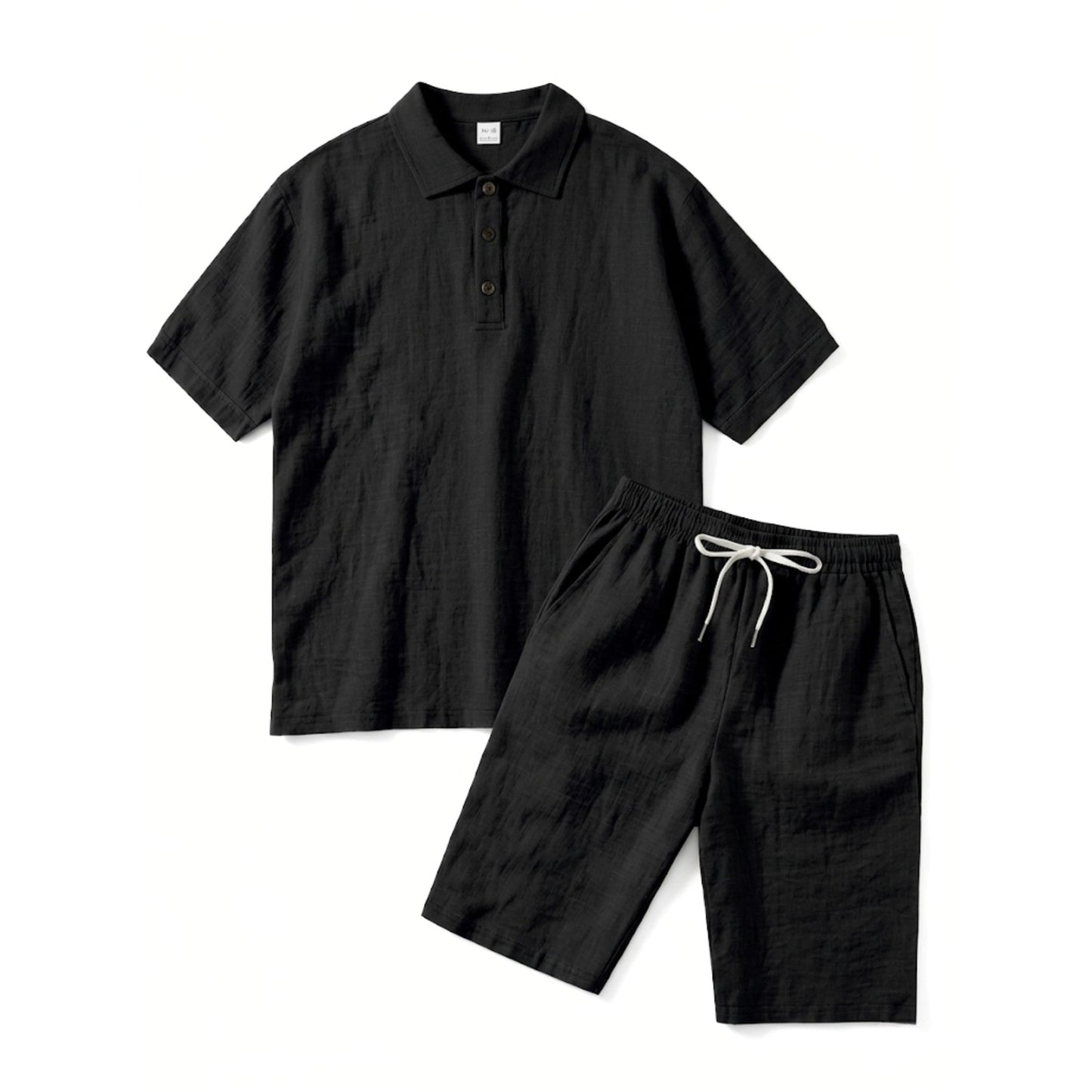 Casual Style | Men's Outfit with Short Sleeve Polo & Elastic Shorts | Comfortable Summer Wear 4
