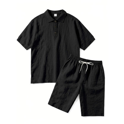 Casual Style | Men's Outfit with Short Sleeve Polo & Elastic Shorts | Comfortable Summer Wear 4