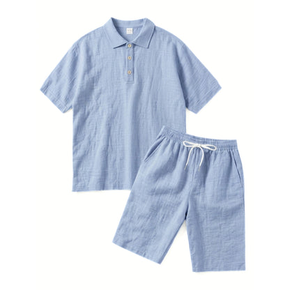Casual Style | Men's Outfit with Short Sleeve Polo & Elastic Shorts | Comfortable Summer Wear 7