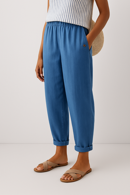 Preslie | Side Pockets Women Pants Casual Everyday Style