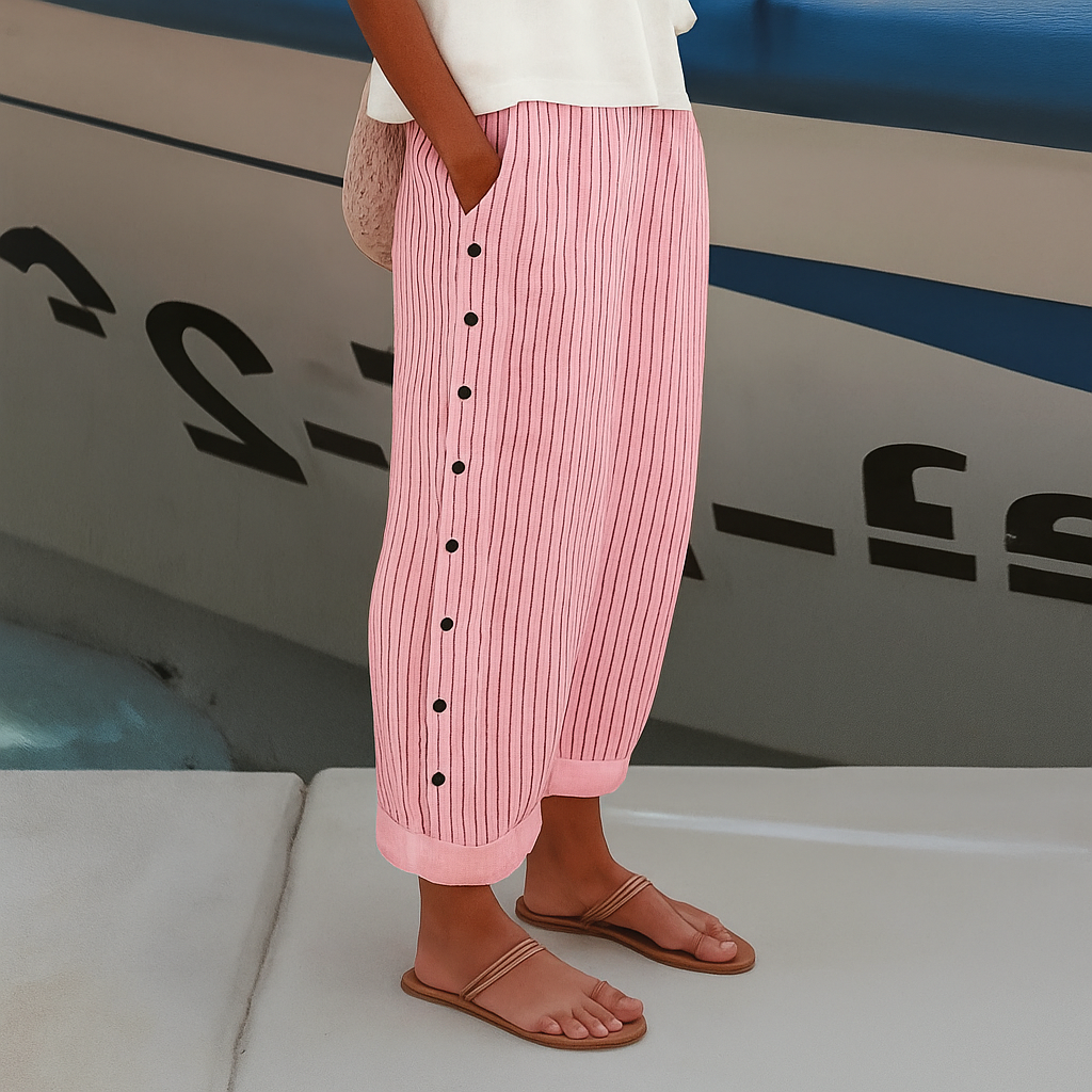 Luella | Women's Wide Leg High Waist Walking Pants for Daily Comfort