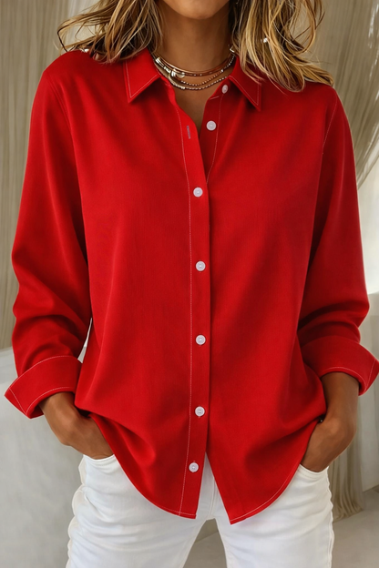 Luxley | Women's Flattering Collared Blouse with Elegant Style