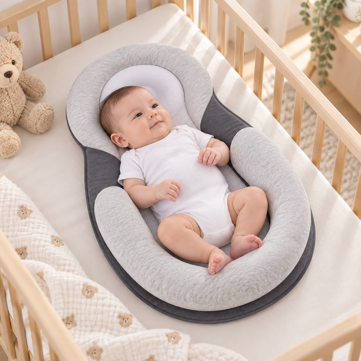 Baby Lounger for Newborn – Ergonomic Infant Support Seat
