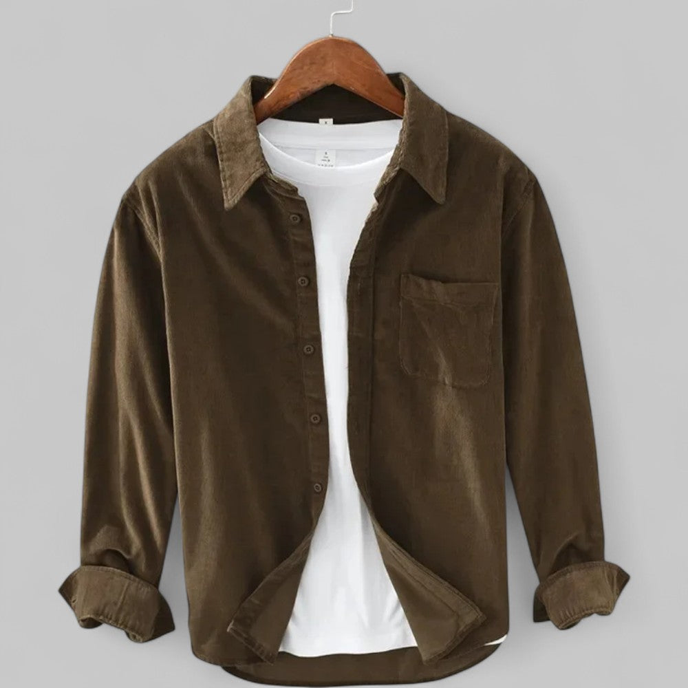 Cordy Collection | Men's Shirt with Classic Button Closure | Versatile Corduroy Style for Everyday Comfort 2