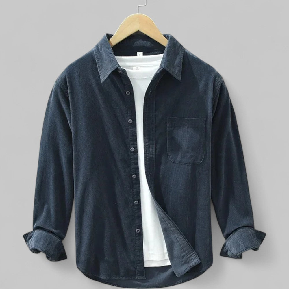 Cordy Collection | Men's Shirt with Classic Button Closure | Versatile Corduroy Style for Everyday Comfort 3