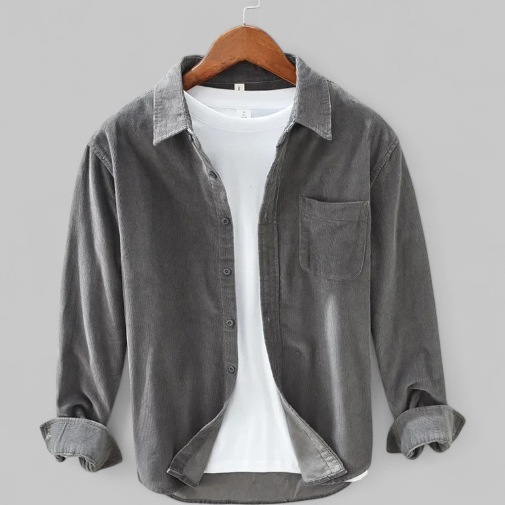 Cordy Collection | Men's Shirt with Classic Button Closure | Versatile Corduroy Style for Everyday Comfort 4
