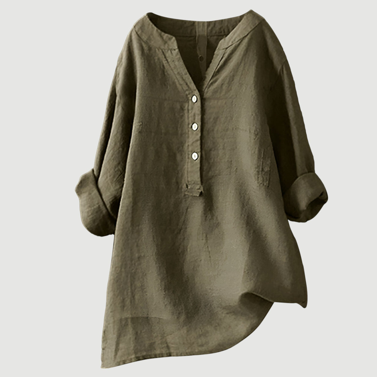 Elliette | Casual Loose Button Top with Airy Comfortable Fit