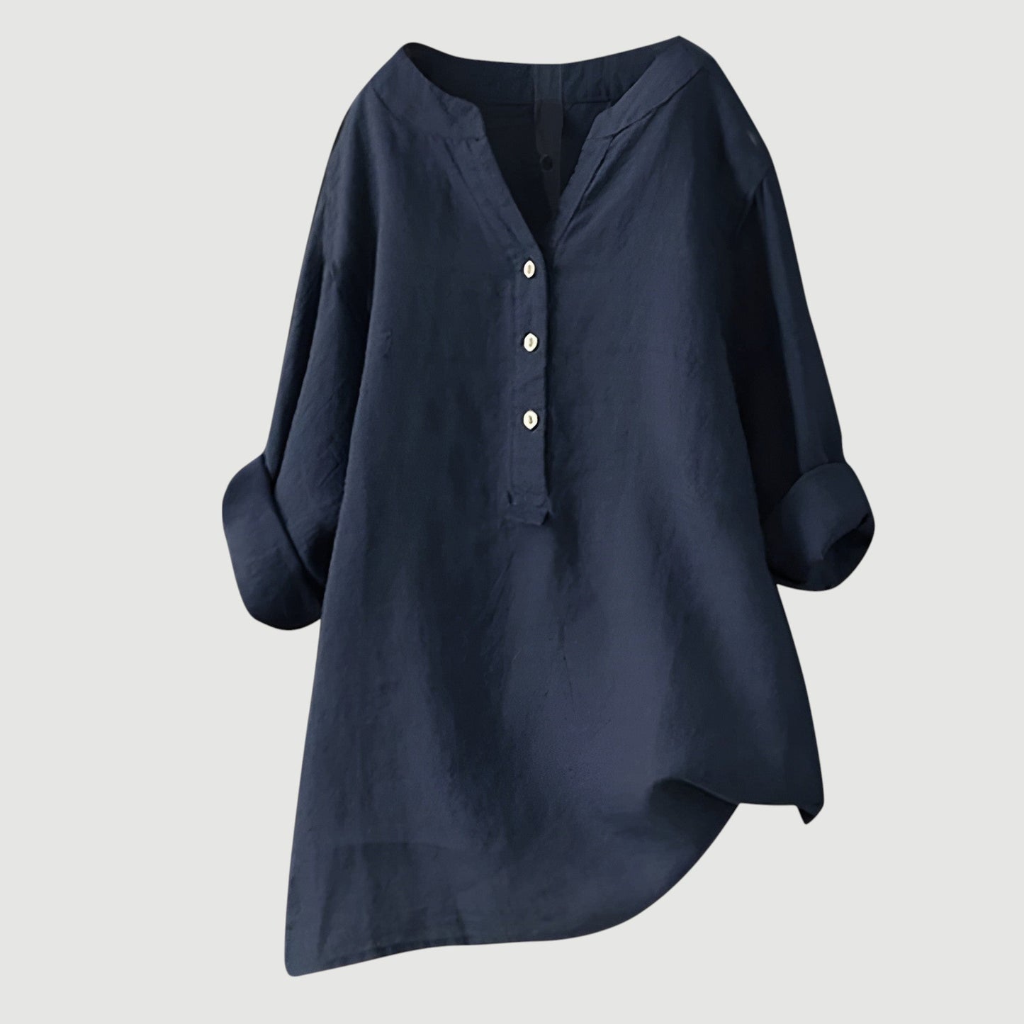 Elliette | Casual Loose Button Top with Airy Comfortable Fit