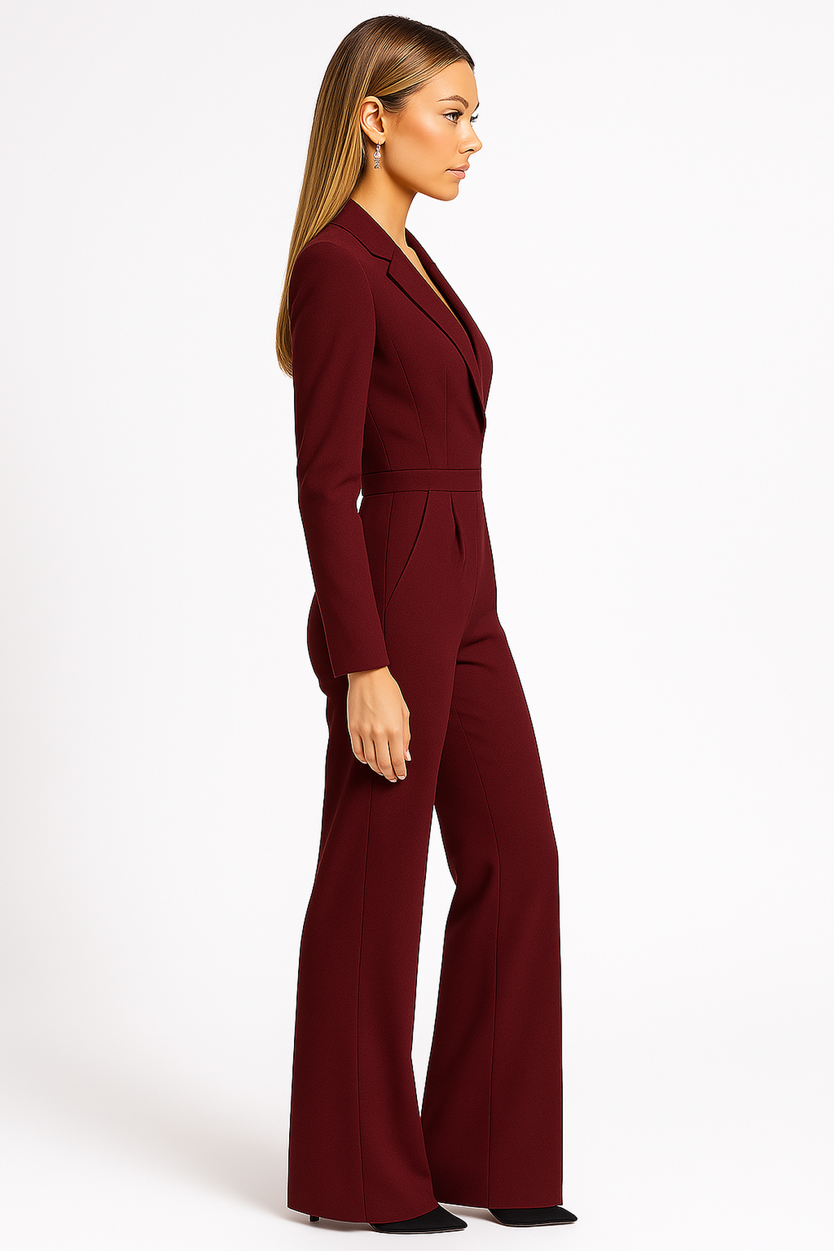 Elegant Wrap-Style Black Jumpsuit for Women with Flattering Waist | Versatile Fashion for Any Occasion 5