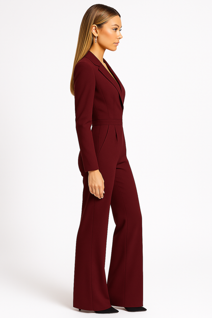Elegant Wrap-Style Black Jumpsuit for Women with Flattering Waist | Versatile Fashion for Any Occasion 5