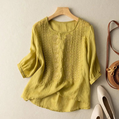Taliah | Women's Embroidered Summer Blouse for Easy Everyday Wear
