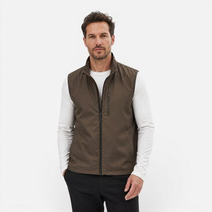 Men's Softshell Vest - Lightweight Full Zip Outdoor