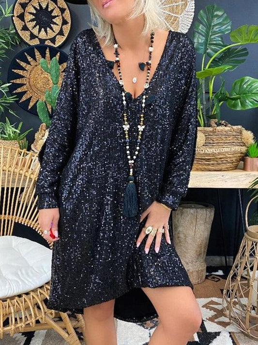 Cassidly | Loose Sequin Dress Summer