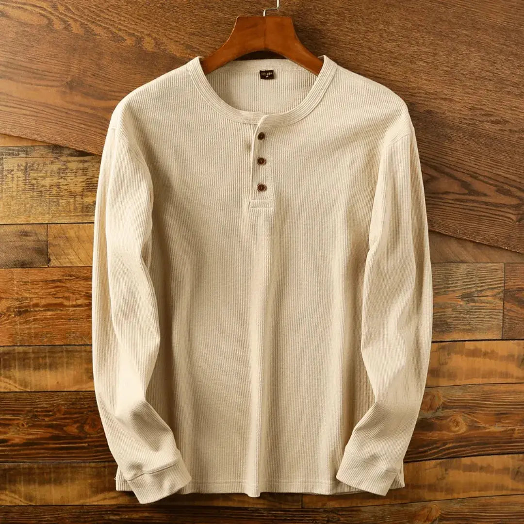Heritage Collection | Men's Shirt with Ultra-Soft Cotton Fabric | Timeless Henley Design for Casual and Semi-Formal Wear 2