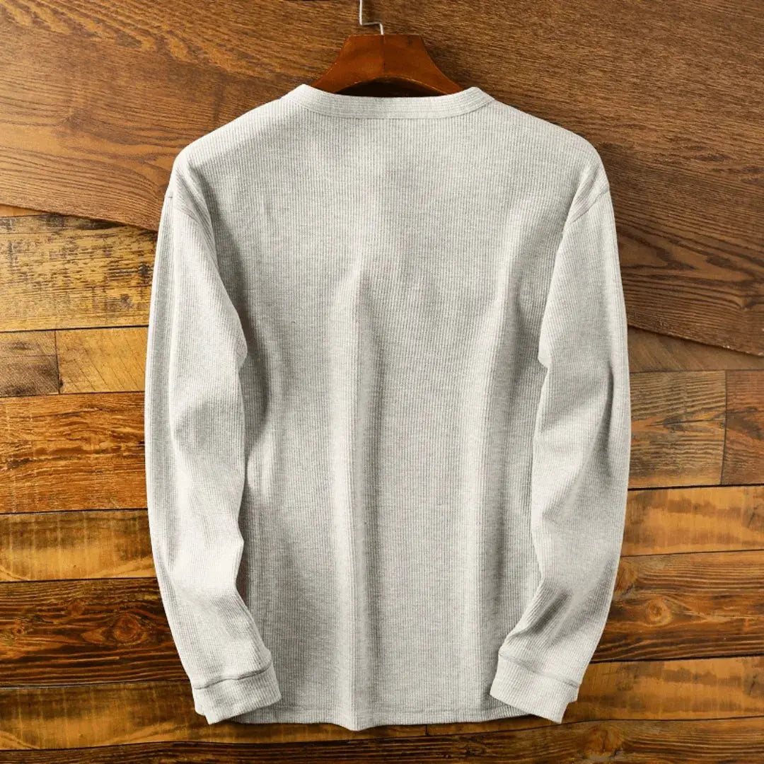 Heritage Collection | Men's Shirt with Ultra-Soft Cotton Fabric | Timeless Henley Design for Casual and Semi-Formal Wear 5