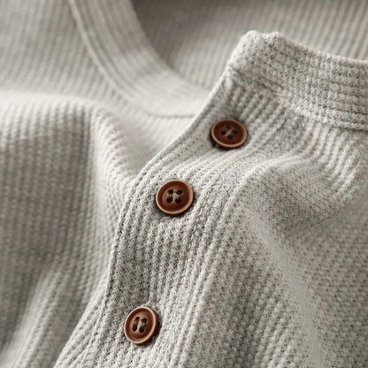 Heritage Collection | Men's Shirt with Ultra-Soft Cotton Fabric | Timeless Henley Design for Casual and Semi-Formal Wear 6
