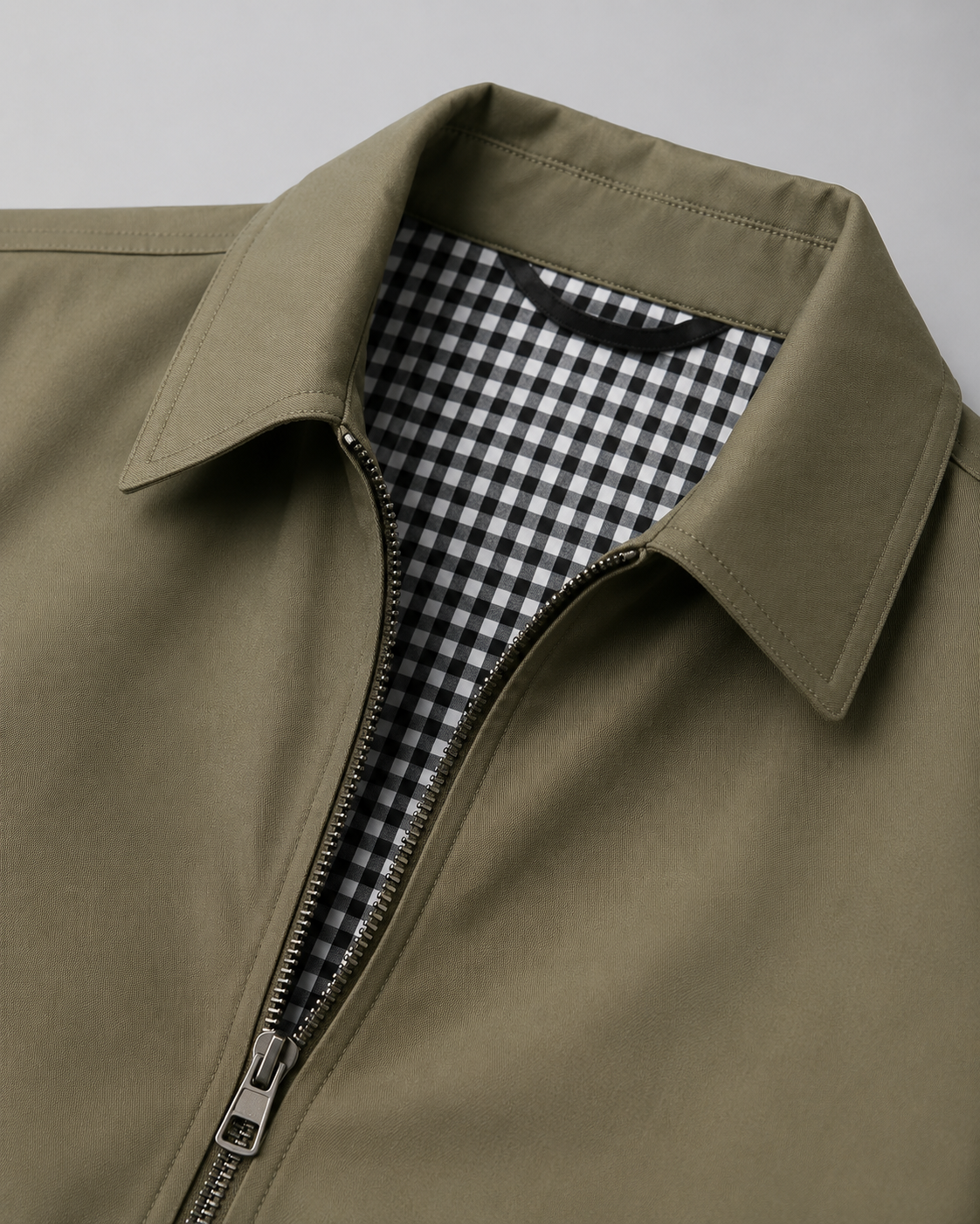 Men's Harrington Jacket - Lightweight Check Lining