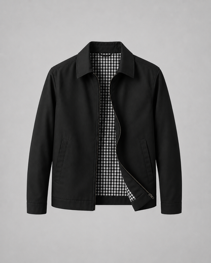 Men's Harrington Jacket - Lightweight Check Lining