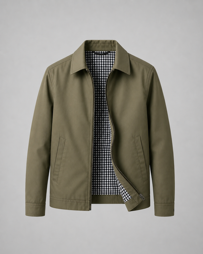 Men's Harrington Jacket - Lightweight Check Lining