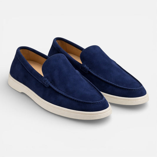 Men's Suede Loafers - Slip On Dress Shoes Comfortable Fit
