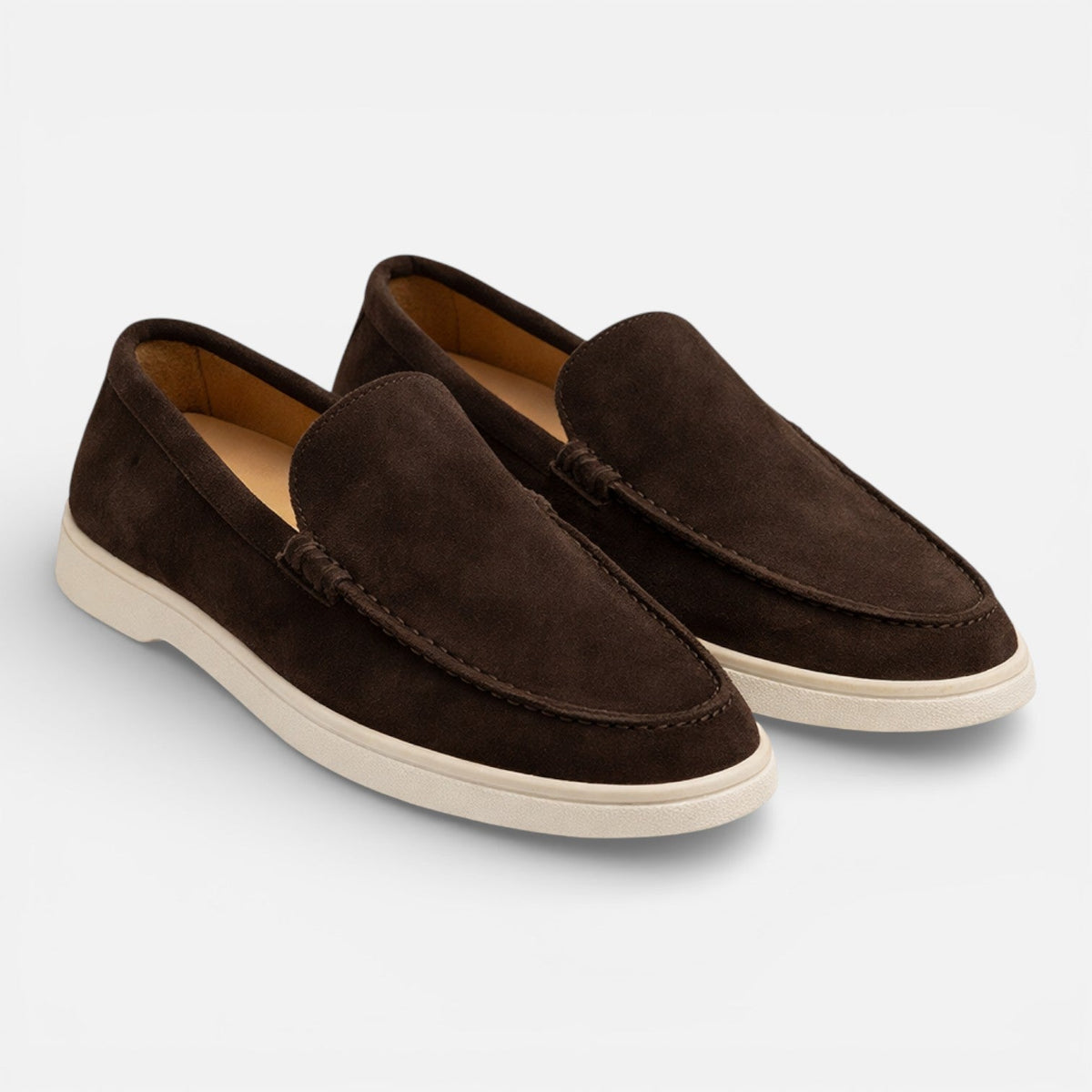 Men's Suede Loafers - Slip On Dress Shoes Comfortable Fit