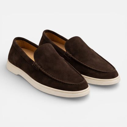 Men's Suede Loafers - Slip On Dress Shoes Comfortable Fit