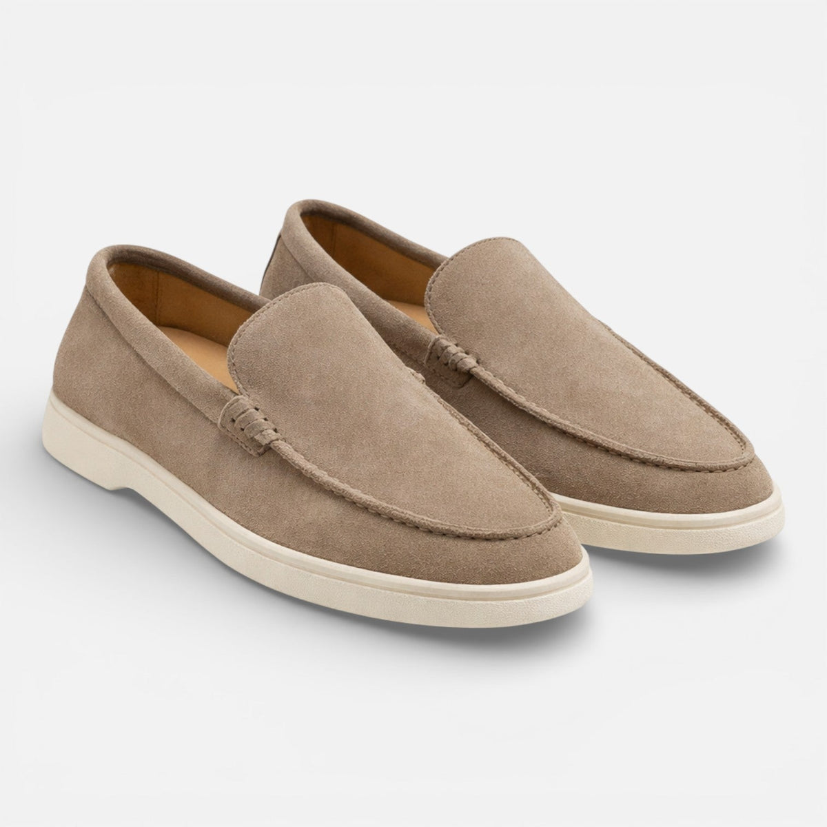 Men's Suede Loafers - Slip On Dress Shoes Comfortable Fit