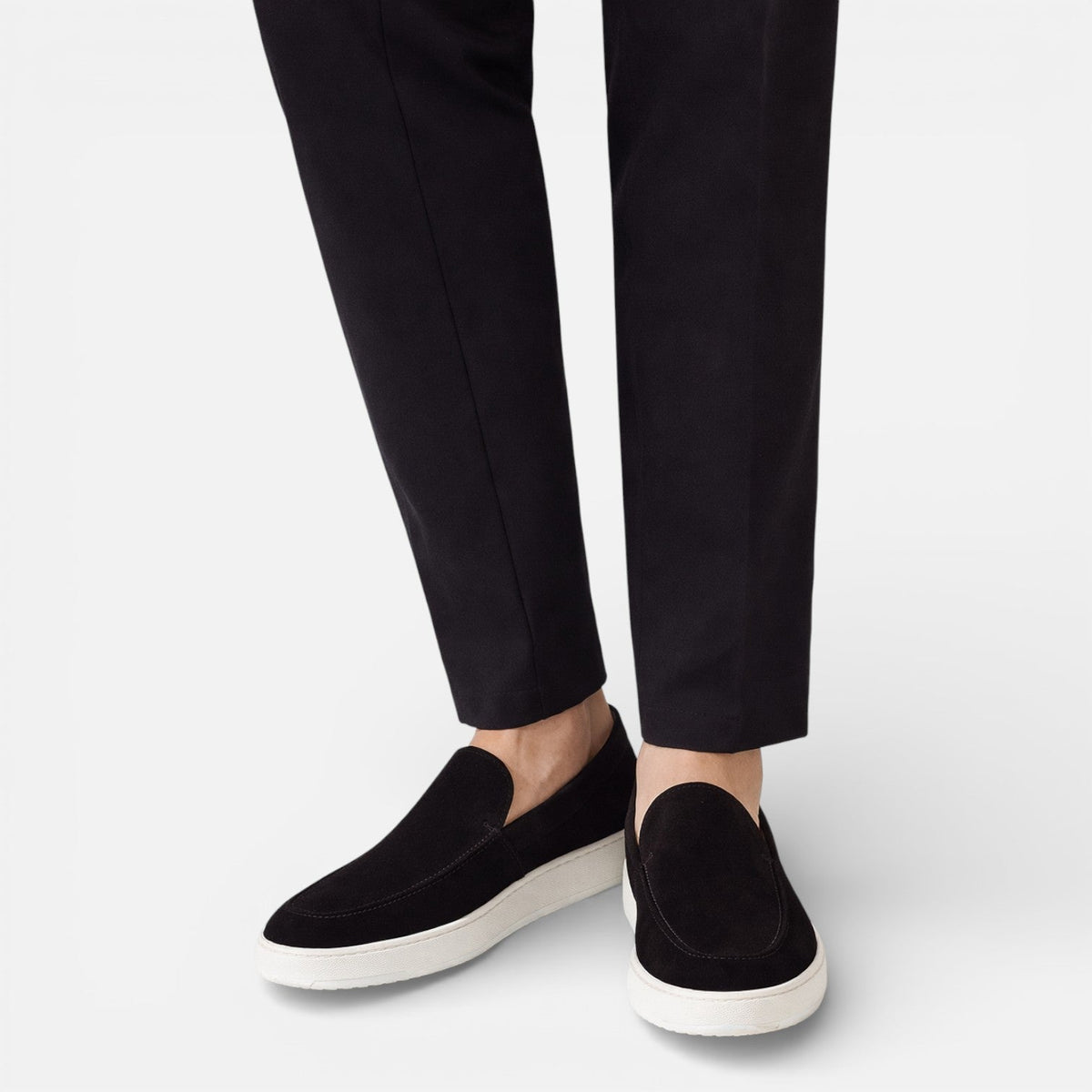Men's Suede Loafers - Slip On Dress Shoes Comfortable Fit