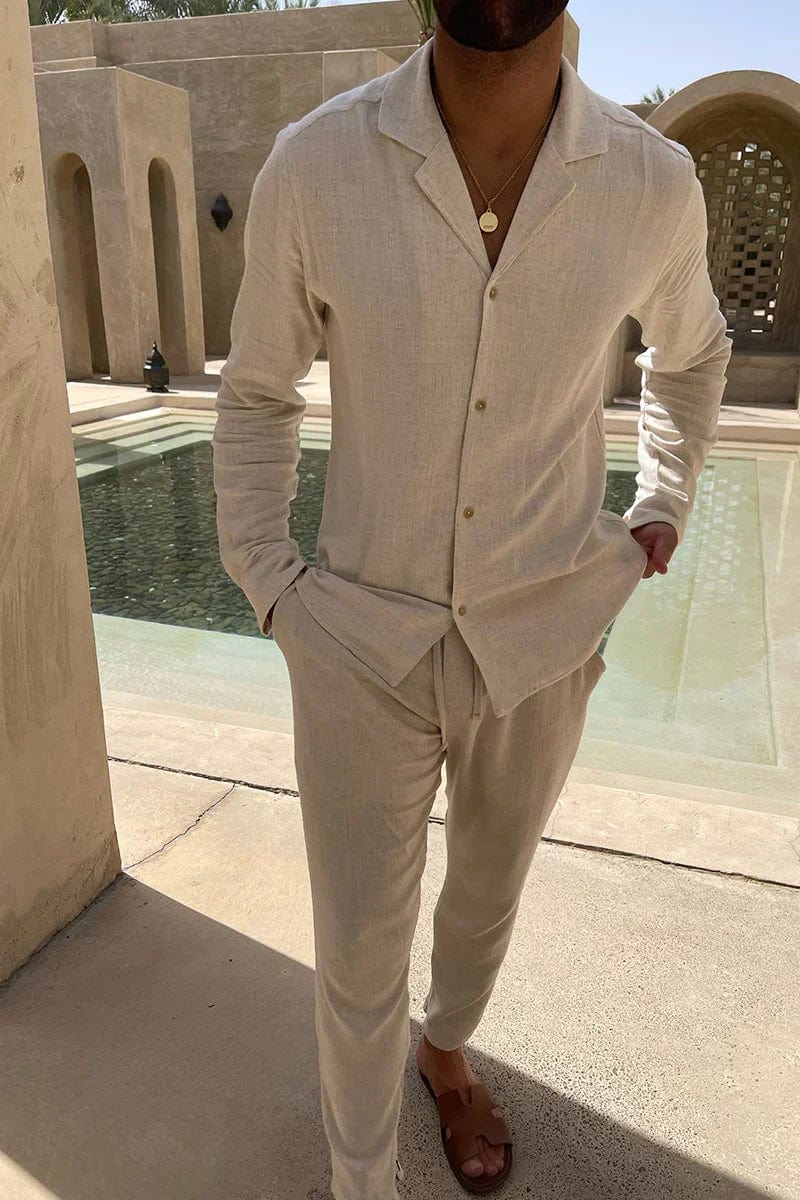 Lucian Collection | Men's Linen Set with Breathable Comfort | Relaxed Fit for Effortless Style 0