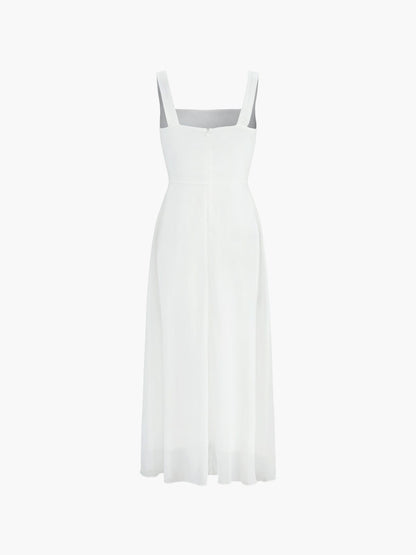 Marcia Collection | Women's Dress with Square Neckline | Flattering A-Line Silhouette for Wedding Guests and Summer Events 3