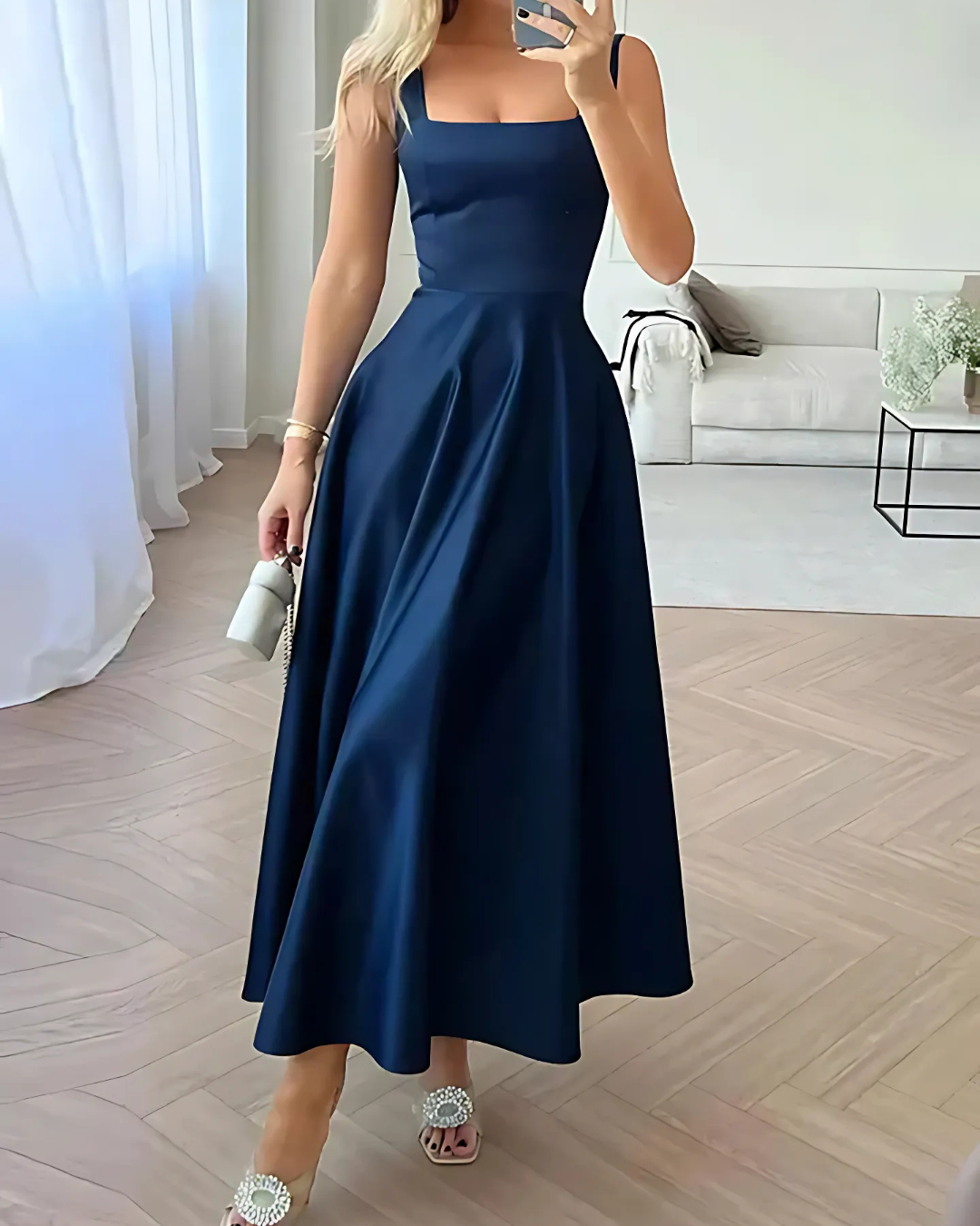 Maxine Collection | Women's Elegant Sleeveless Maxi Dress with Flared Skirt | Perfect for Formal Occasions 1