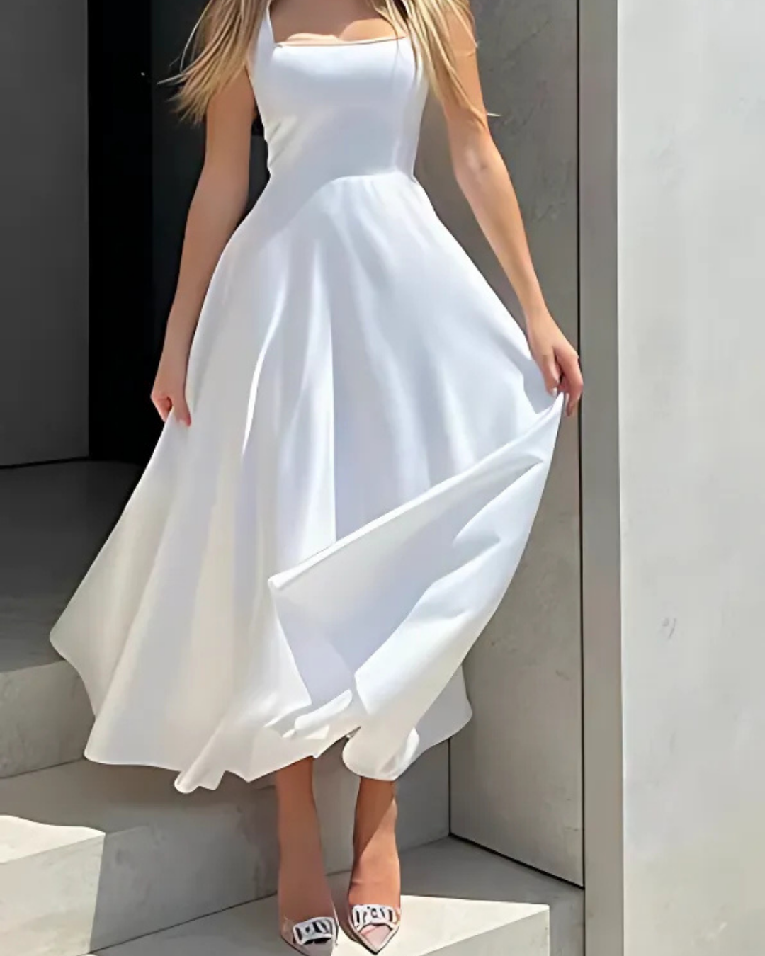 Maxine Collection | Women's Elegant Sleeveless Maxi Dress with Flared Skirt | Perfect for Formal Occasions 2