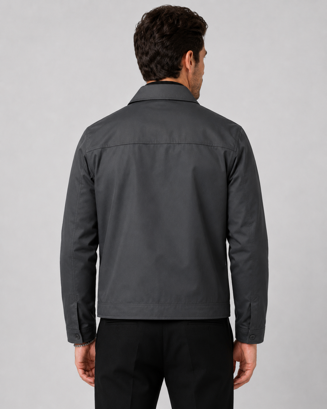 Men's Harrington Jacket - Classic Zip Up