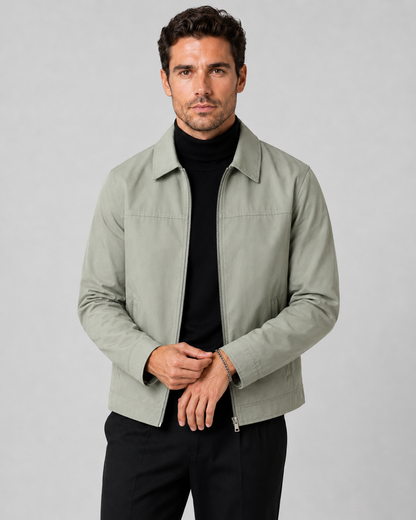 Men's Harrington Jacket - Classic Zip Up