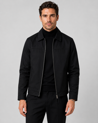 Men's Harrington Jacket - Classic Zip Up