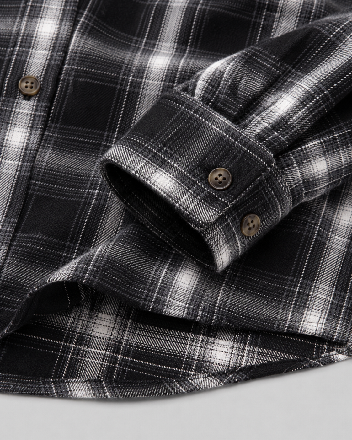 Men's Check Overshirt - Hooded Relaxed Fit