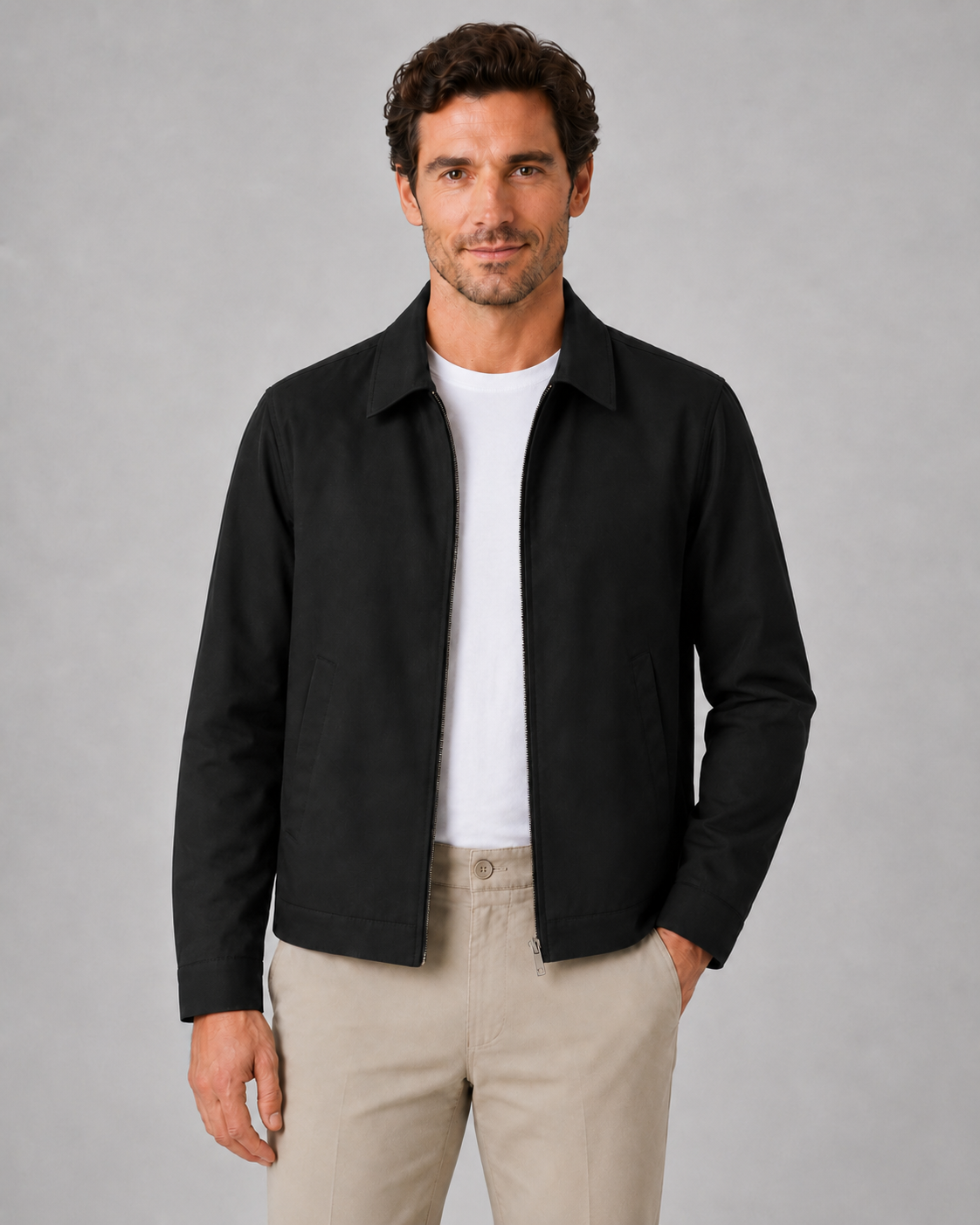 Men's Harrington Jacket - Lightweight Check Lining