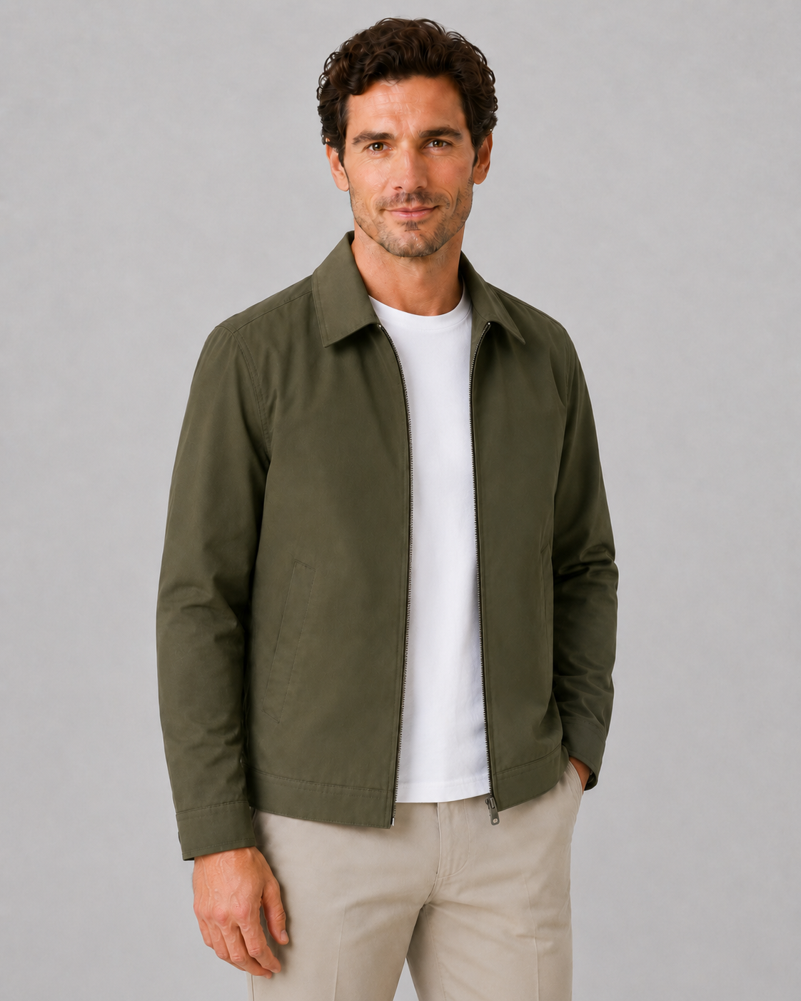 Men's Harrington Jacket - Lightweight Check Lining