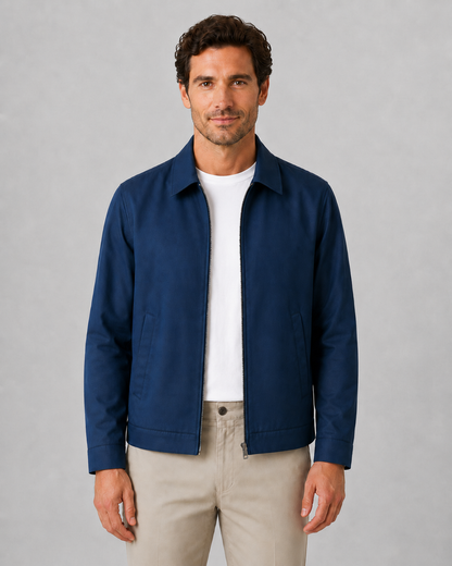 Men's Harrington Jacket - Lightweight Check Lining