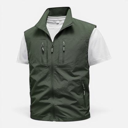 Men's Utility Vest - Lightweight Multi Pocket